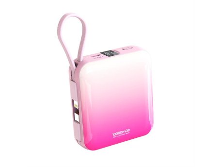 MOXOM MX-PB155 fast 10000mAh SCP 22.5W QC18W+ PD20W Power Bank pink