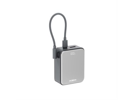 MOXOM MX-PB195 Mini fast 22.5W Type C - lightning 10000mAh Power Bank sivi