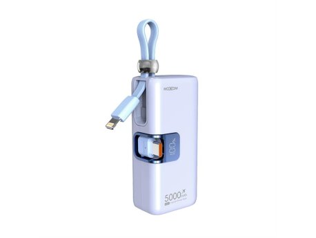 MOXOM MX-PB161 fast PD20W+ PD22.5W 5000mAh Power Bank plavi