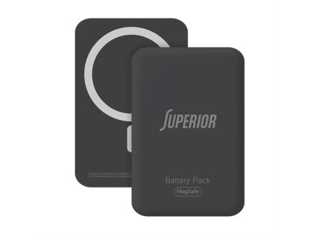 SUPERIOR 15W 5000 mAh MagSafe Power Bank crni
