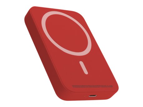 MS MOBILE Power Bank MagSafe 15W 5000 mAh crveni
