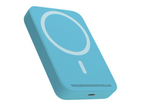 MS MOBILE Power Bank MagSafe 15W 5000 mAh svetlo plavi