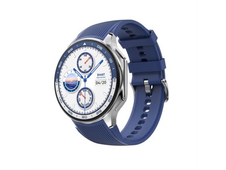 MS MOBILE DT Watch X Smart Watch plavi (plava silikonska i crna kožna narukvica)