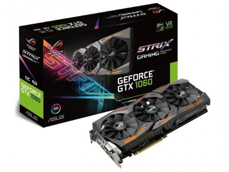 ASUS NVidia GeForce GTX 1060 6GB 192bit STRIX-GTX1060-O6G-GAMING