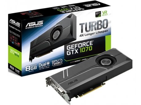 ASUS NVidia GeForce GTX 1070 8GB 256bit TURBO-GTX1070-8G
