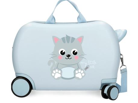 ROLL ROAD HAPPY PETS dečiji kofer na točkićima sky blue