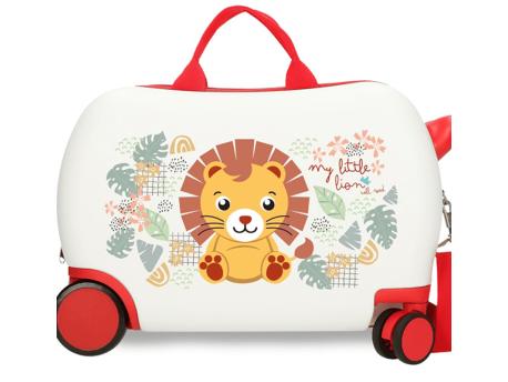 ROLL ROAD HAPPY PETS dečiji kofer na točkićima bela/crvena