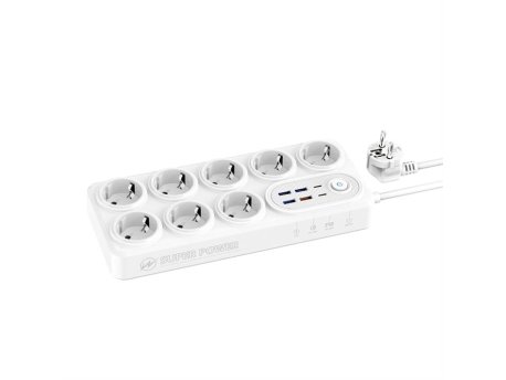 MOXOM MX-ST22 Produžni kabl beli