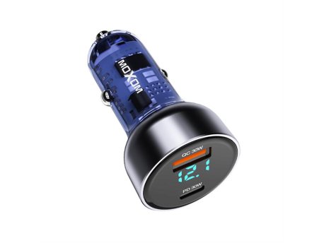 MOXOM MX-VC29 USB-A+PD 60W Auto punjač crni