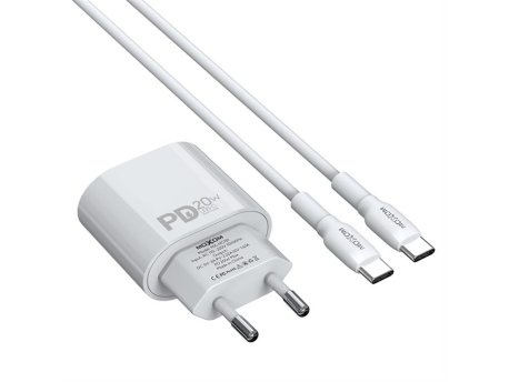 MOXOM MX-HC151 20W Type-C na Type-C punjač beli