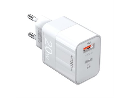 MOXOM MX-HC134 20W Type C na Type C punjač beli