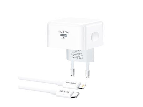 MOXOM MX-HC307 40W Type C na Lightning punjač beli