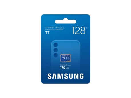 SAMSUNG MicroSD 128GB, T7, UHS-I U3 V30 A2, za 4K i FHD snimanje (MB-MB128T/WW)