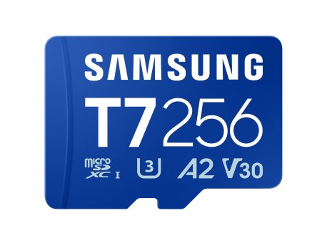 SAMSUNG MicroSD 256GB, T7, UHS-I U3 V30 A2, za 4K i FHD snimanje (MB-MB256T/WW)