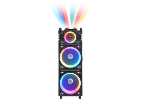 MS MOBILE Zvučnik Bluetooth NDR-1526 100W 2*15 inča sa dva mikrofona crni