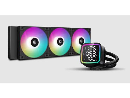 DEEPCOOL CPU Hladnjak LD360 ARGB LCD ekran CRNO, R-LD360-BKMSN-G-1