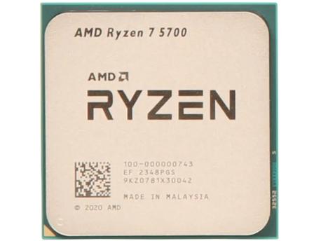 AMD CPU AM4 Ryzen 7 5700 8C/16T, 3.70-4.60GHz 100-000000743 Tray
