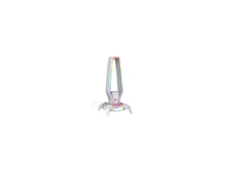 RAMPAGE Nosač za slušalice RM-H27 RGB beli 42763