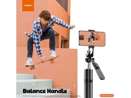 MOXOM Selfie drzac MX-SS18 sa rotacijom 360 stepeni crni