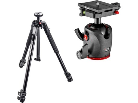 MANFROTTO Tripod SET MT190X3-BDL 190X3 Alu with Ball Head Q6