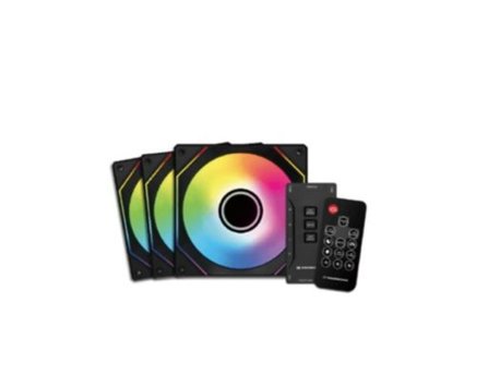 XIGMATEK Infinity G22A ARGB Black 3 komada set ventilatora I kontroler