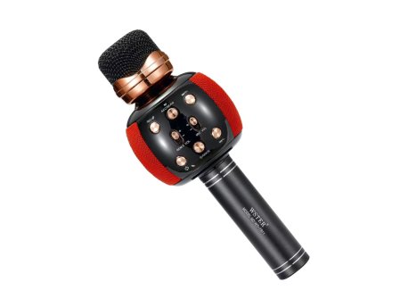 Wster WS-2911 Bluetooth mikrofon crno-crveni