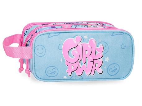 MOVOM MOVOM GIRL POWER prazna pernica sa 3 pregrade