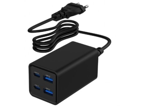 GEMBIRD GEMBIRD TA-UC-2A2C-PD65-01-BK Gembird 4-port 65W GaN USB PowerDelivery brzi punjac, black
