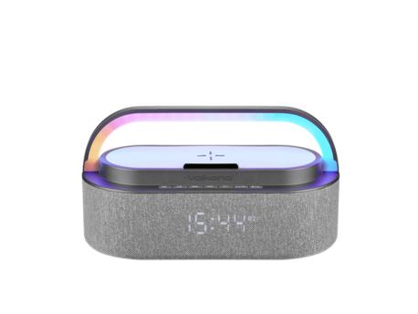VOLKANO Zvučnik+Alarm+Wireless punjač za mob Dawn VK-3132-GR