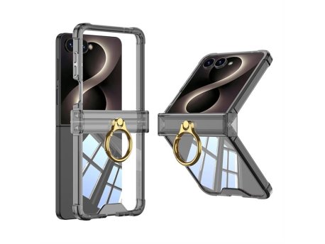 MS MOBILE RING LINES II Futrola za Samsung F776B Galaxy Z Flip 8 5G crna (GKK case)