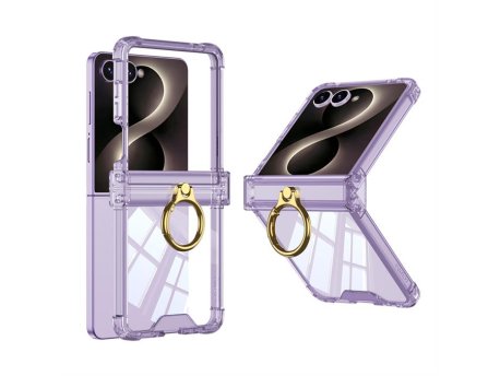 MS MOBILE RING LINES II Futrola za Samsung F776B Galaxy Z Flip 8 5G ljubičasta (GKK case)
