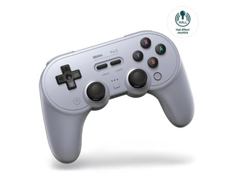 8bitdo Bežični gamepad Pro 2 BT/2.4Ghz/Multi platform/Vibracija/Hall Effect/TMR/Gray