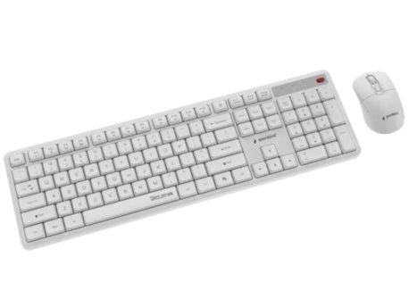 GEMBIRD GEMBIRD KBS-WMS-01-W Gembird Silent Key Pro Business bežièni desktop set, bela, US raspored