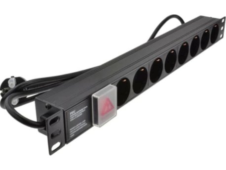 GEMBIRD ExeLink Razvodni PDU panel za REK sa 8 utiènih mesta (aluminijum)