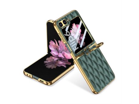 MS MOBILE RHOMBUS Futrola za Samsung F741B/F761B Galaxy Z Flip 6 5G/Z Flip 7 FE 5G zelena (GKK case)