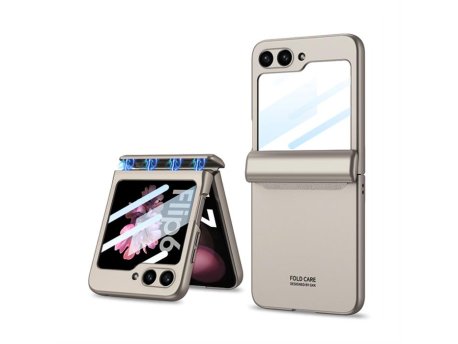 MS MOBILE SMOOTH LINE Futrola za Samsung F741B/F761B Galaxy Z Flip 6 5G/Z Flip 7 FE 5G zlatna (GKK case)