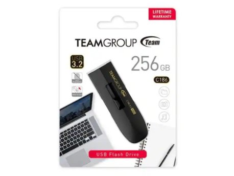 TEAM GROUP 256GB C186 USB Flash memorija 3.2 BLACK TC1863256GB01