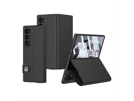 MS MOBILE LEATHER Futrola za Samsung F956B Galaxy Z Fold 6 5G crna (GKK case)