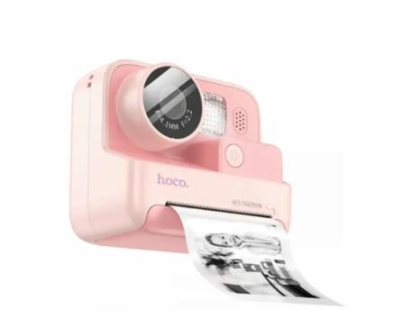 Hoco Dečija kamera sa štampačem, 2 inča IPS LCD, 720p, microSD – DV200 Pink