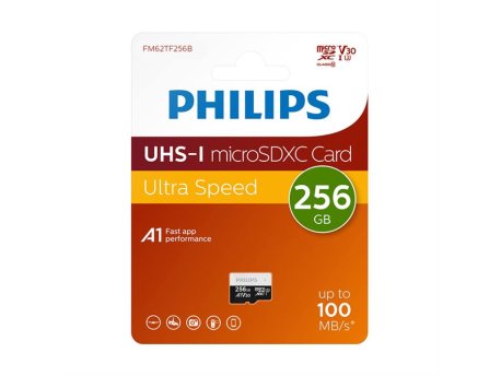 PHILIPS Micro SD 256GB V30 ULTRA SPEED (FM62TF256B/93) Memorijska kartica