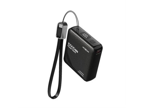 MOXOM MX-PB162 Mini Cookie PD20W + SCP22.5W 10000mAh Power Bank crni