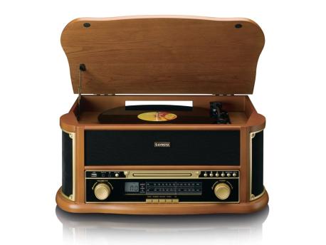 LENCO Classic Phono TCD-2551WD retro gramofon