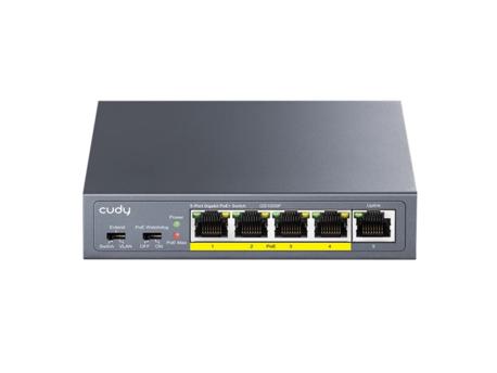 CUDY GS1005P 2.0 Switch Gigabit RJ45 PoE portovi 30 W IEEE 802.3at/af