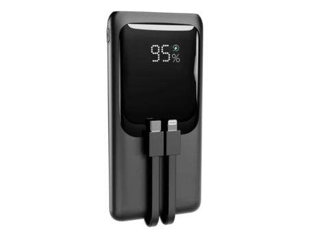 GEMBIRD PB10-PD20-LCD-01 20 W prenosni punjač sa brzim punjenjem i integrisanim kablovima, 10000 mAh