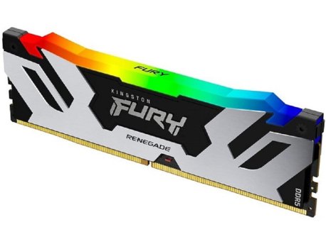 KINGSTON 24GB (1x24GB) DDR5 8000MT/s CL38 FURY Renegade Silver/Black RGB XMP (KF580C38RSA-24)