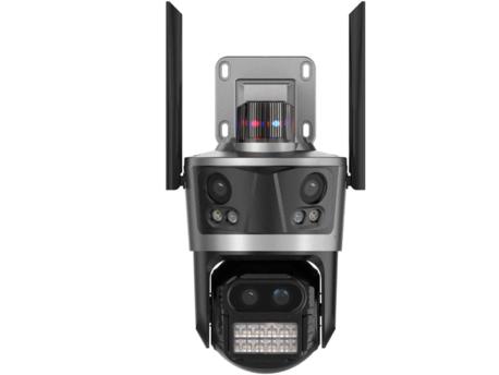 GEMBIRD CAM-IP9MP-EP12 Rezolucija: 9 MP (3 MP + 3 MP + 3 MP) Objektivi: 3 × 3,6 mm