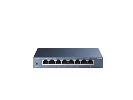TP LINK Switch TL-SG108 Gigabit/8x RJ45/10/100/1000Mbps/Desktop metalno kuciste