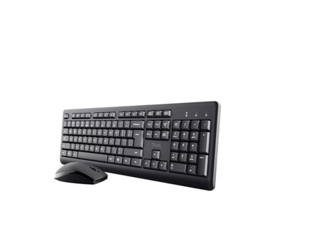 TRUST Tastatura+miš Primo bežični set/US/crna