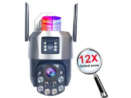 GMB CAM-IP6MP-EP5-12X ZOOM kamera 6 mpix microSD iCSee xmeye pro Two-way PTZ ip66,2x3.6mm