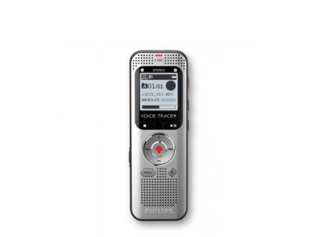 PHILIPS Diktafon DVT2015 Mono/8GB/LCD/2x AAA